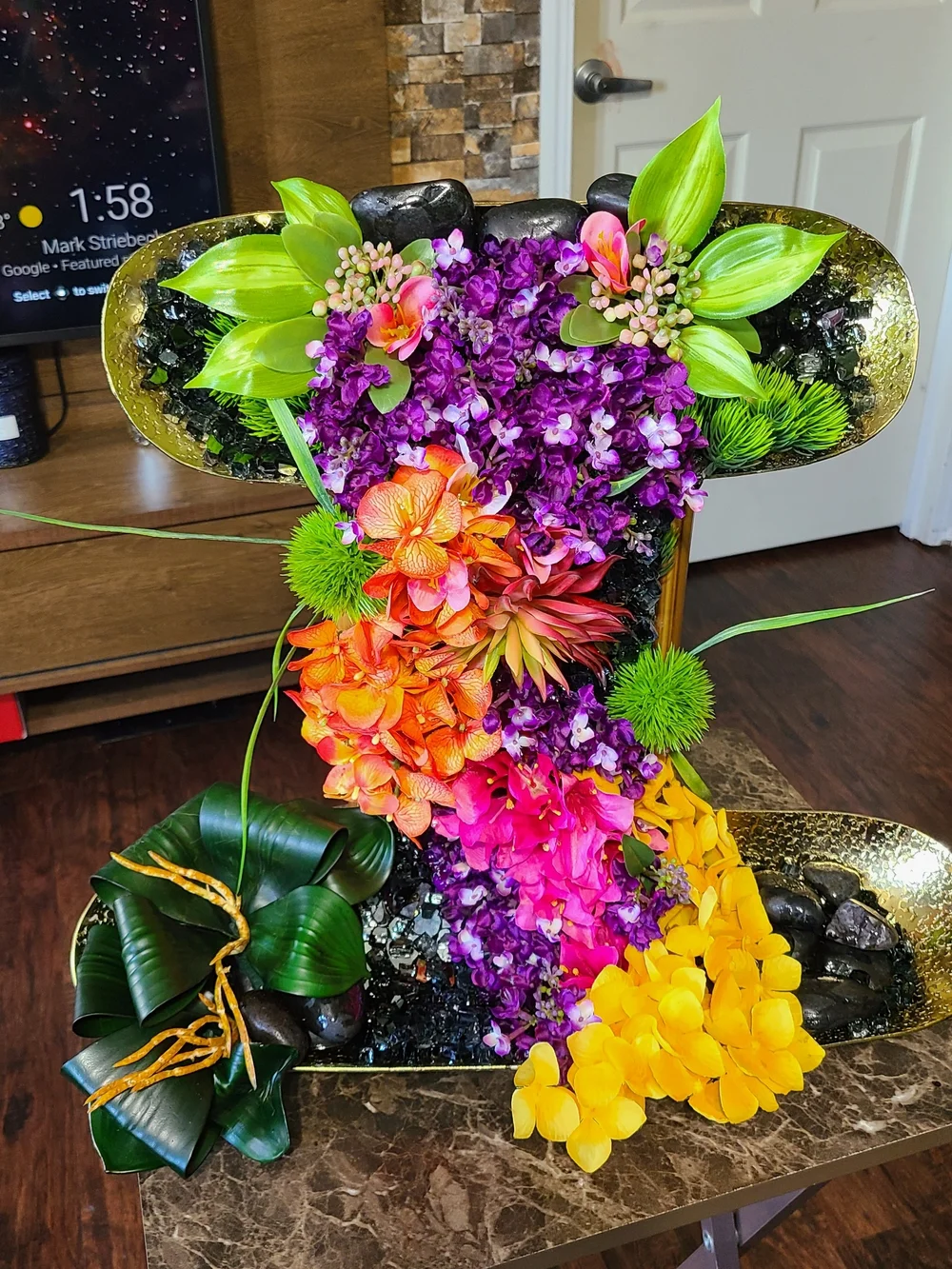 Faux Floral Centerpiece (Handmade)